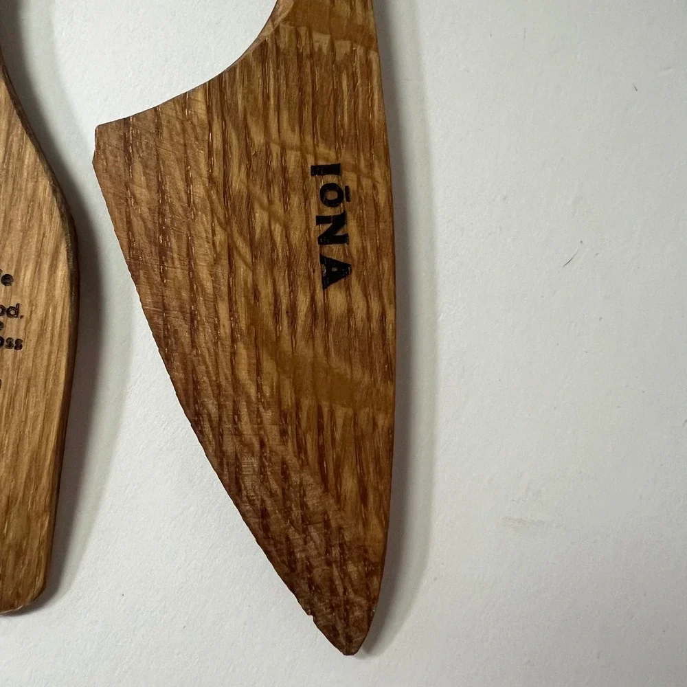 Iona Whiskey Wood Hand Made Cheese Knifes Scotland 8